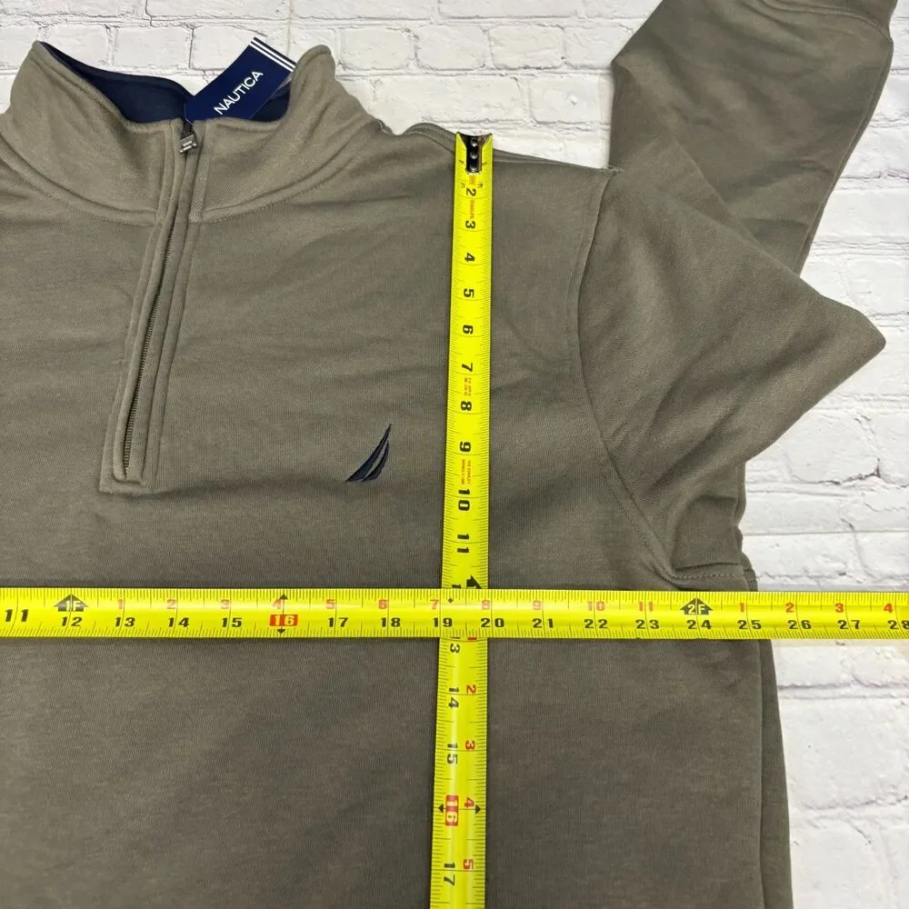 NWT Nautica Men 1/4 Zip Pullover Sweater Sweatshirt Size XXL 2XL D085 -16